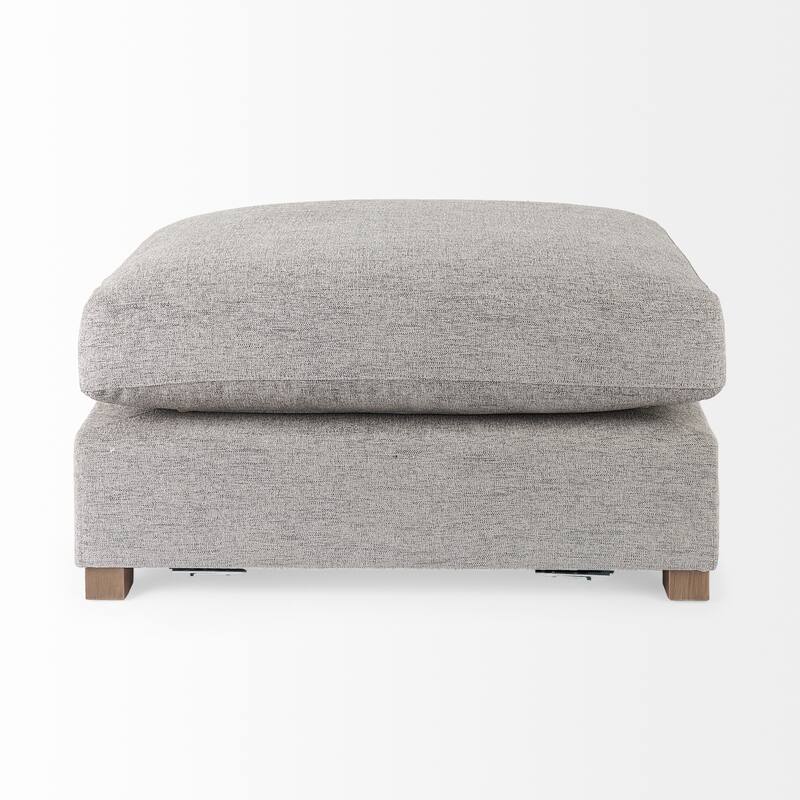 Valence 38.6L x 26.0W x 17.7H Medium Gray 2/3 Ottoman Sectional Piece - 39.76 x27.95 x20.47
