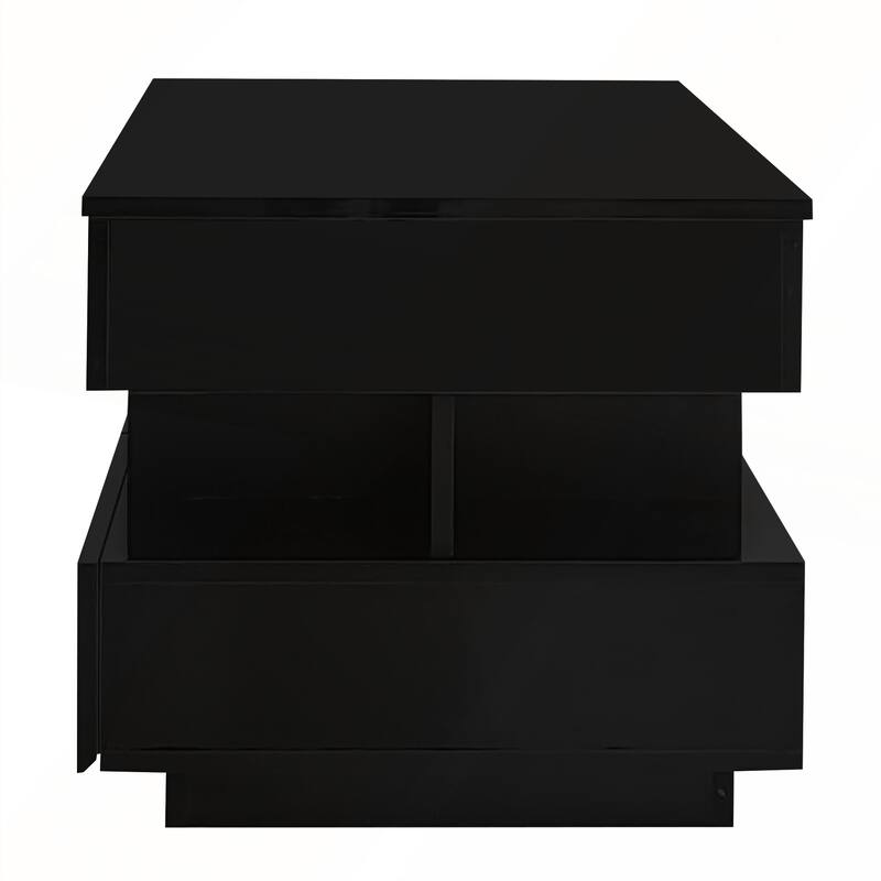 Modern Lift-Top Coffee Table with 2 Drawers