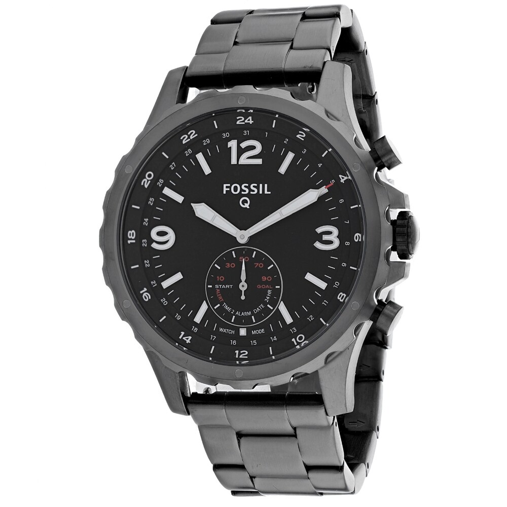 black metal smartwatch