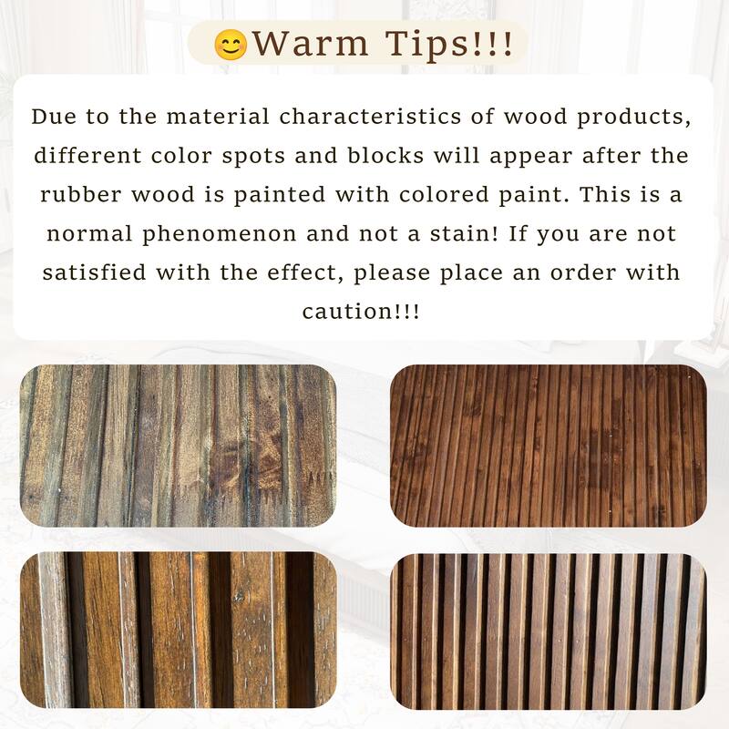 GDFStudio - Modern Solid Wood Low-Profile Platform Bed Frame with Fluted Headboard, Heavy-Duty Support & No Box Spring Needed