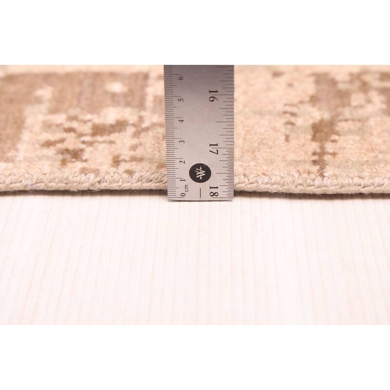 ECARPETGALLERY Hand-knotted Legacy Ivory Silk, Wool Rug - 9'11 x 13'11