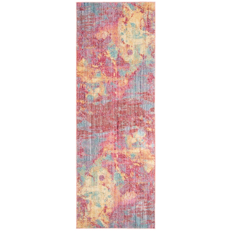 SAFAVIEH Windsor Domitila Shabby Chic Oriental Polyester Rug with