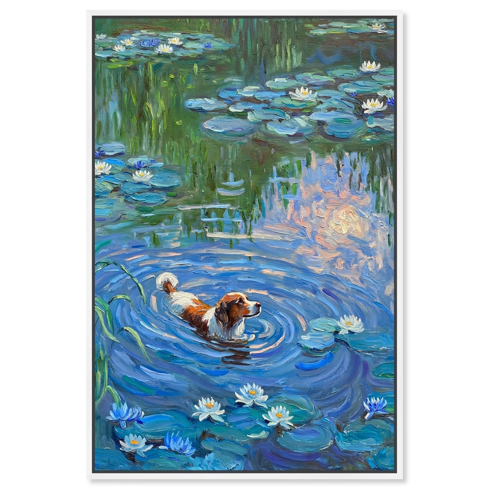 Lily Lagoon I Canvas Modern Classic by Art Remedy