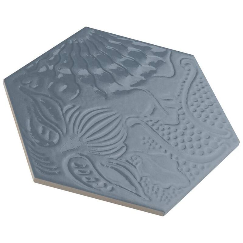 Merola Tile Gaudi Lux Hex Ducados 8-5/8" x 9-7/8" Porcelain Floor and Wall Tile