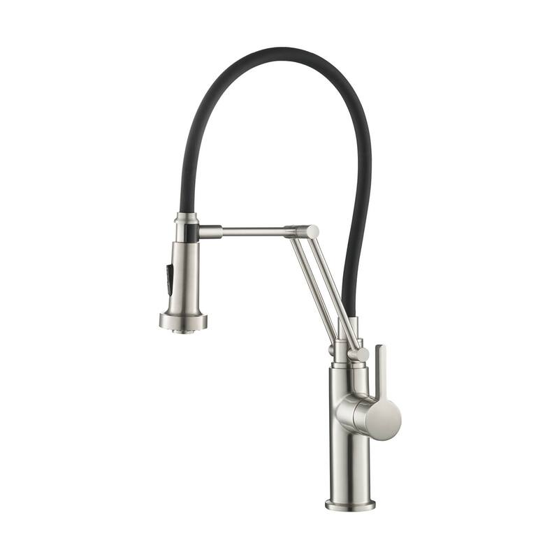 Engel Single Handle Pull Down Kitchen Faucet - Brushed Nickel