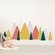 preview thumbnail 1 of 5, Walplus Colorful Yellow Mountains Landscape Children Kids Wall Sticker
