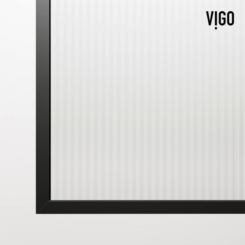 Vigo VG6078FL3478 Arden 78" High x 34" Wide Shower Screen Framed