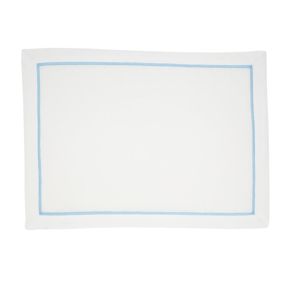 Embroidered Line Design Placemat (Set of 4) - 14"x20"