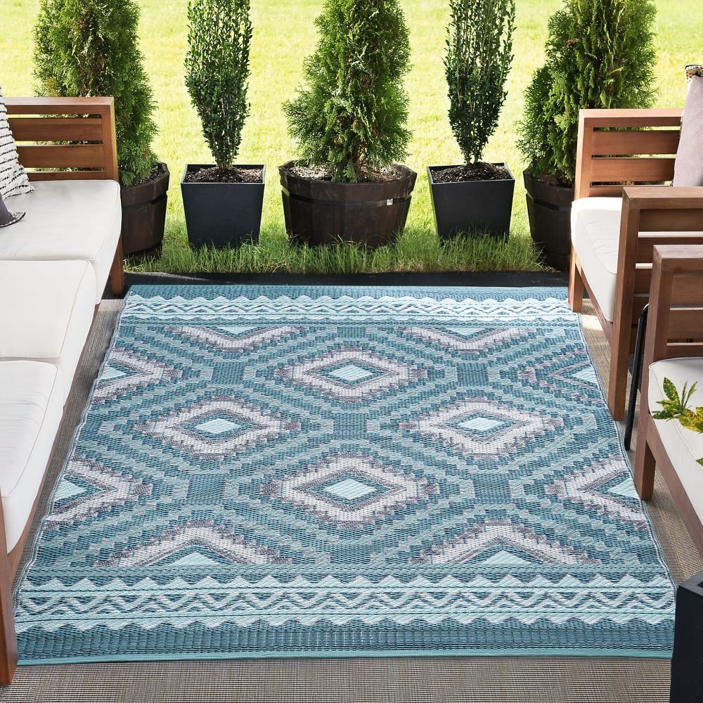 Sundown Moroccan Abstract Indoor/Outdoor Area Rug