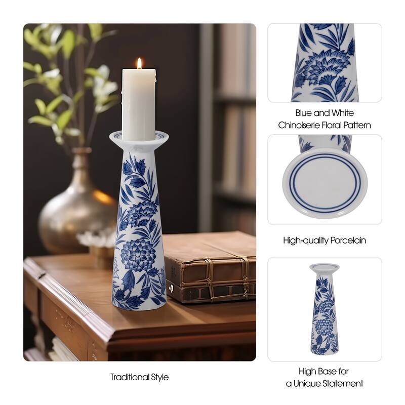 Sagebrook Home's Elegant Porcelain Candle Holder