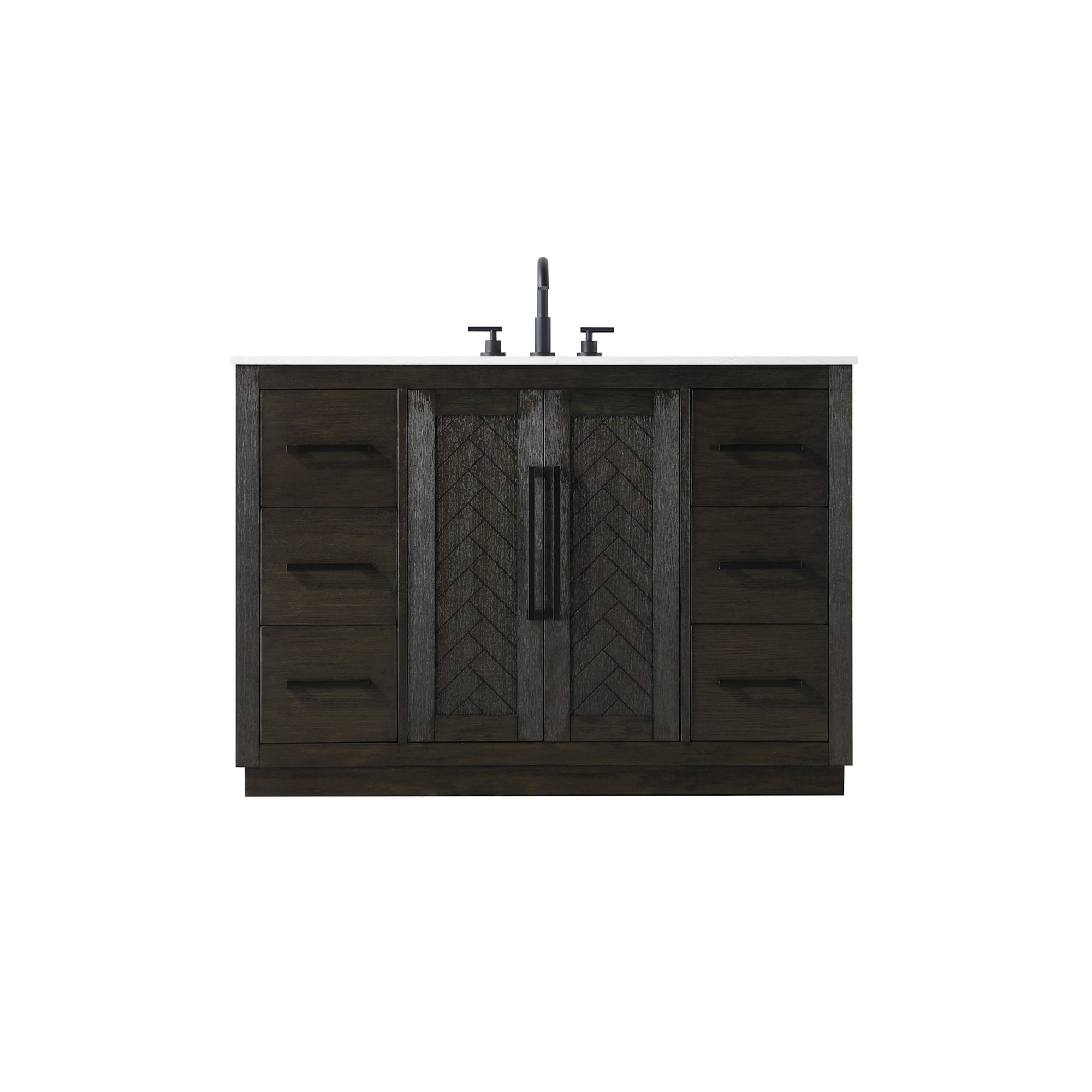 Elegant Lighting VF29048 Chase 48" Free Standing Single Basin Vanity
