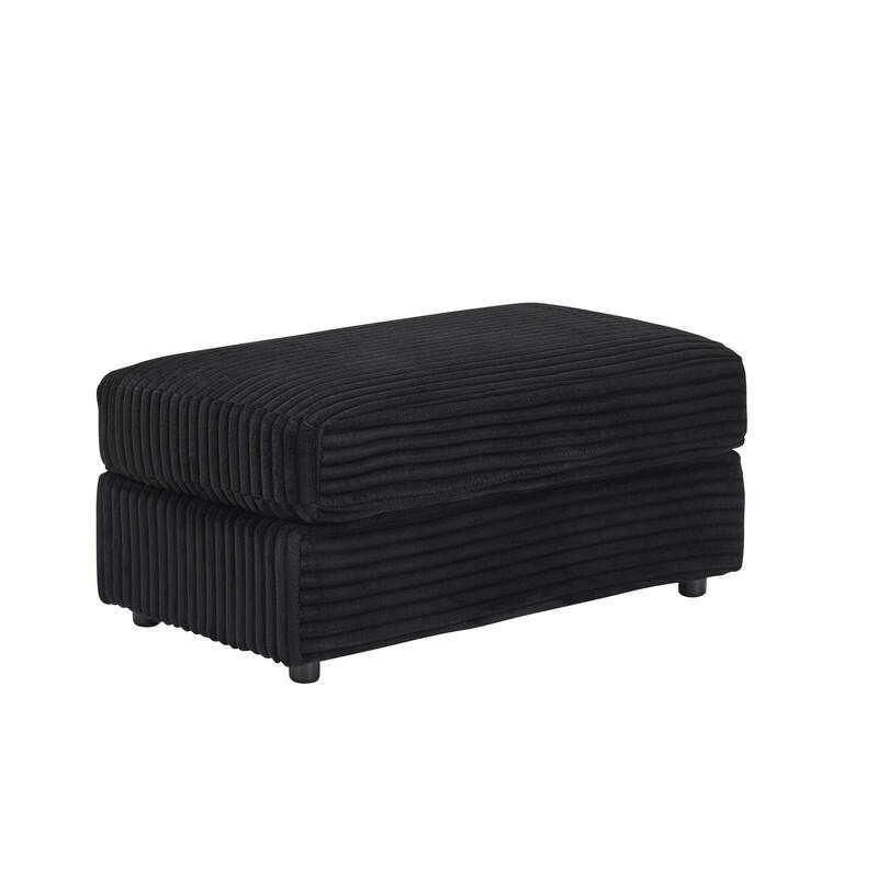 Corduroy Single Sofa+Ottoman, Cup Seats and No Cup Seats