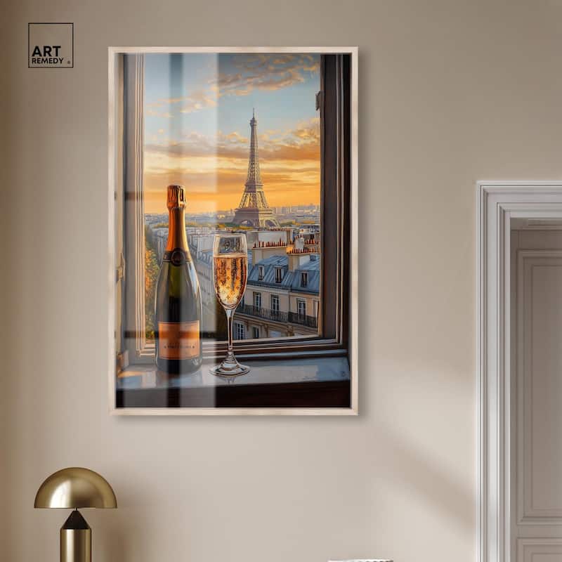 Classy Drink in Paris Shadowbox by Art Remedy