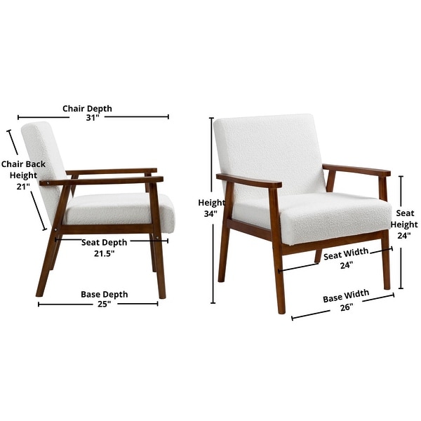 White wood on sale arm chair