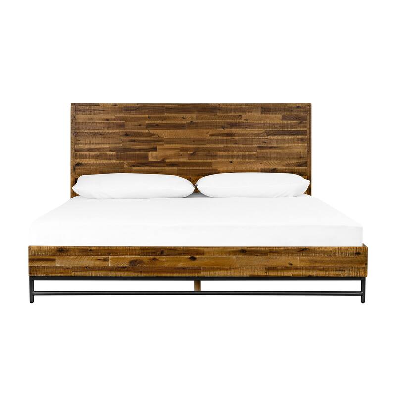Cusco King or Queen Acacia Wood Platform Bedframe