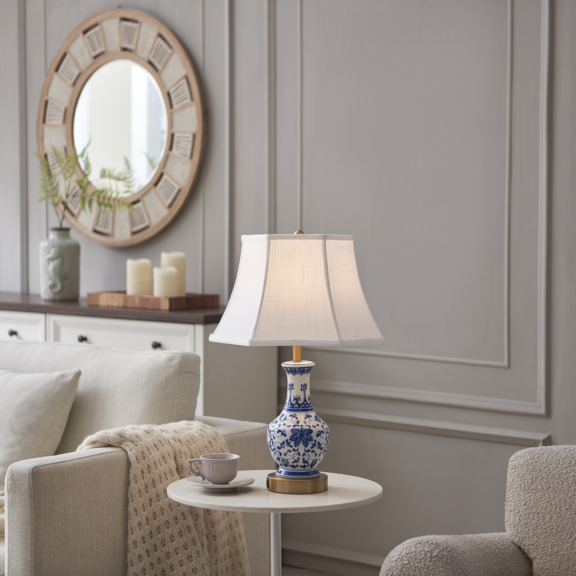 Chinoiserie lamp set discount
