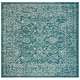 preview thumbnail 130 of 180, SAFAVIEH Courtyard Aquata Indoor/ Outdoor Waterproof Patio Backyard Rug 4' Square - Turquoise