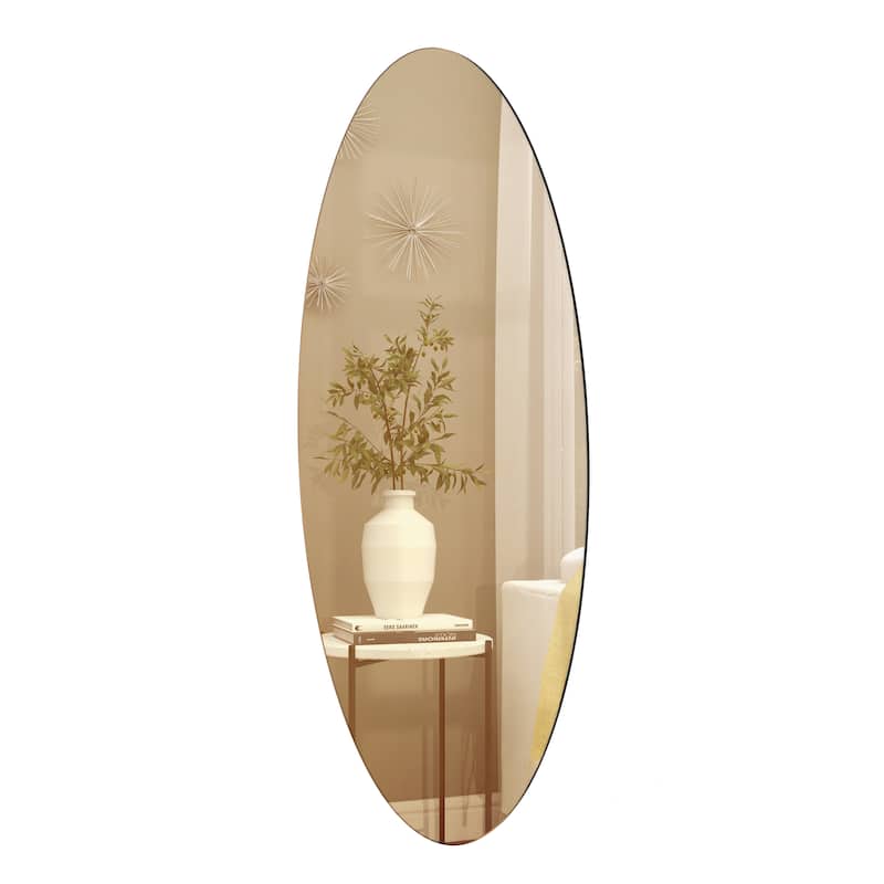 Wood Star Large Wall Mirror - White or Black - Roche River Decor