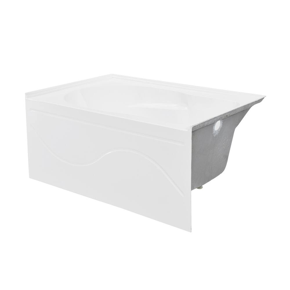 Dieppe 54'' X 30 Bathtub With Apron Right Hand Drain In White - 31.5x54 Right