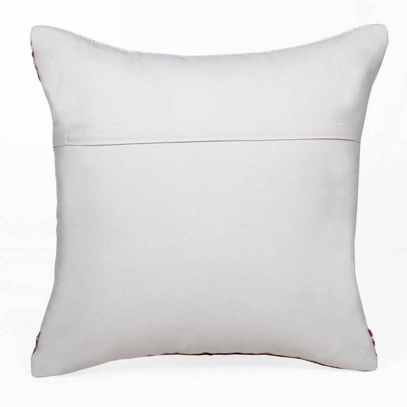 HomeRoots 20" X 20" Gray And White 100% Cotton Geometric Zippered Pillow