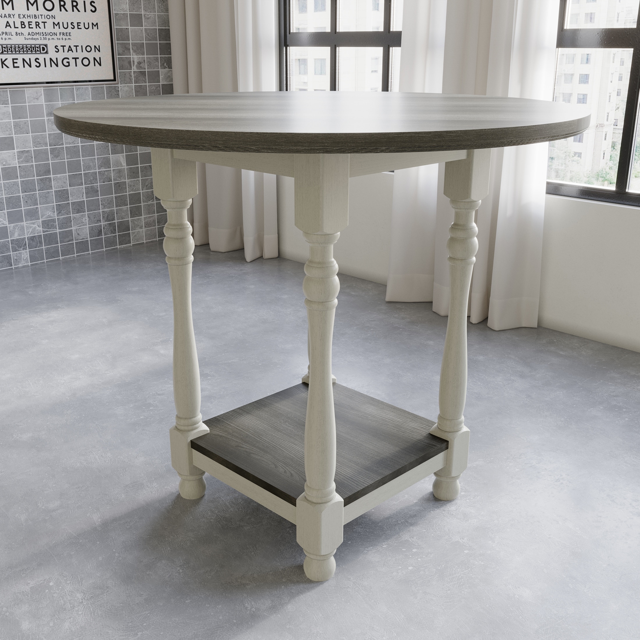 Havalance counter height dining table and 4 clearance barstools