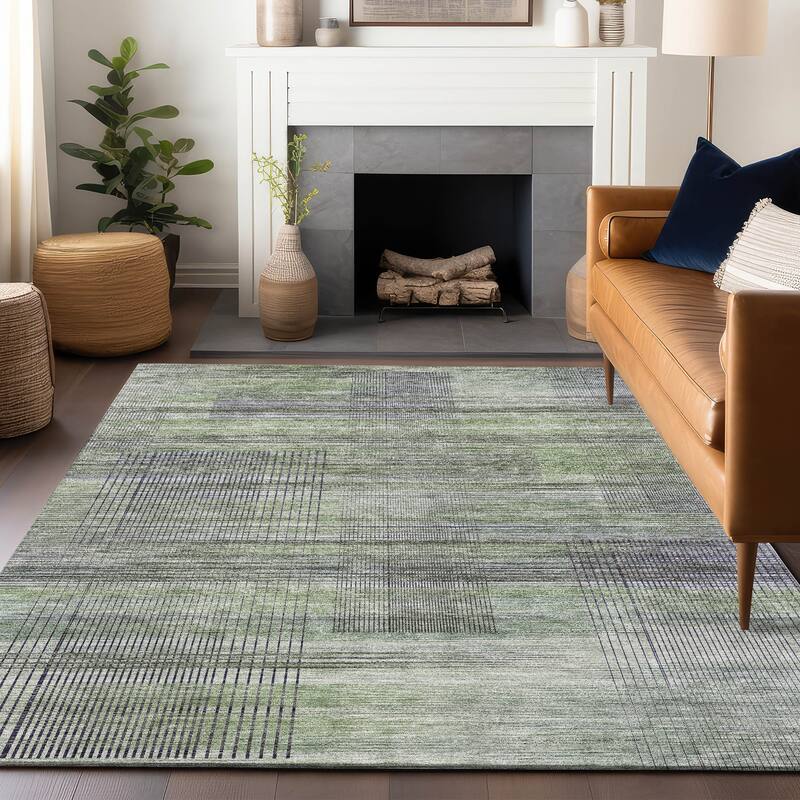 Premium Washable Super Soft Modern Criss Cross Mayfield Rug