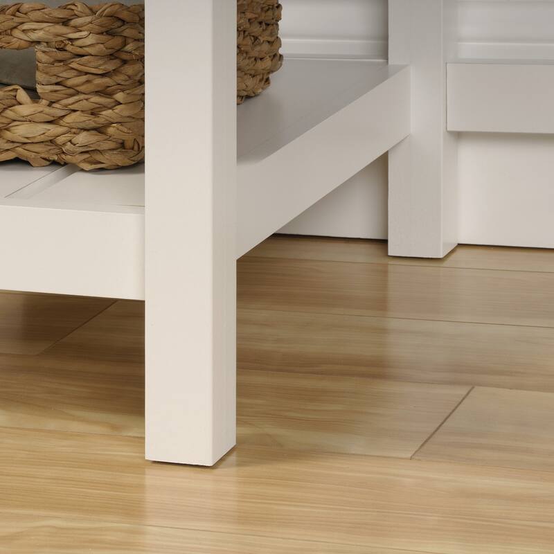 Engineered Wood Coastal Desk with Lateral File Cabinet Bundle