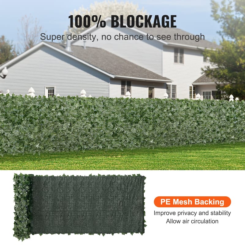 VEVOR Ivy Privacy Fence, Faux Hedges Vine Leaf Decoration for Outdoor
