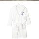 preview thumbnail 93 of 100, Sweet Kids 100% Polyester SUPER PLUSH Double Brushed Hooded Bathrobe with Navy Script Monogram