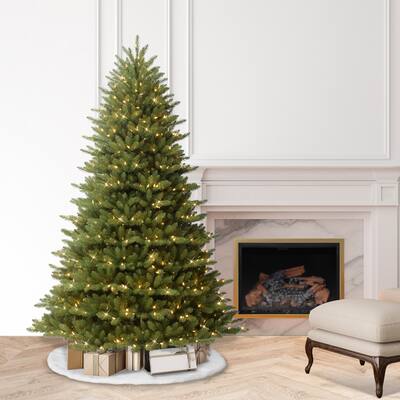 Puleo International 7.5' Pre Lit Fraser Fir Artificial Christmas Tree