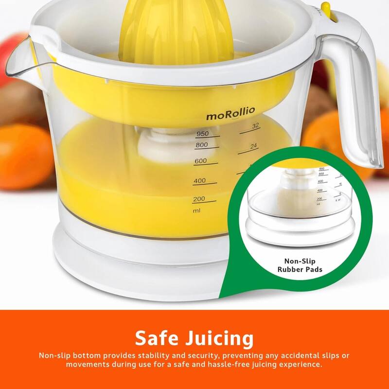 moRollio Compact 32oz Electric Citrus Juicer