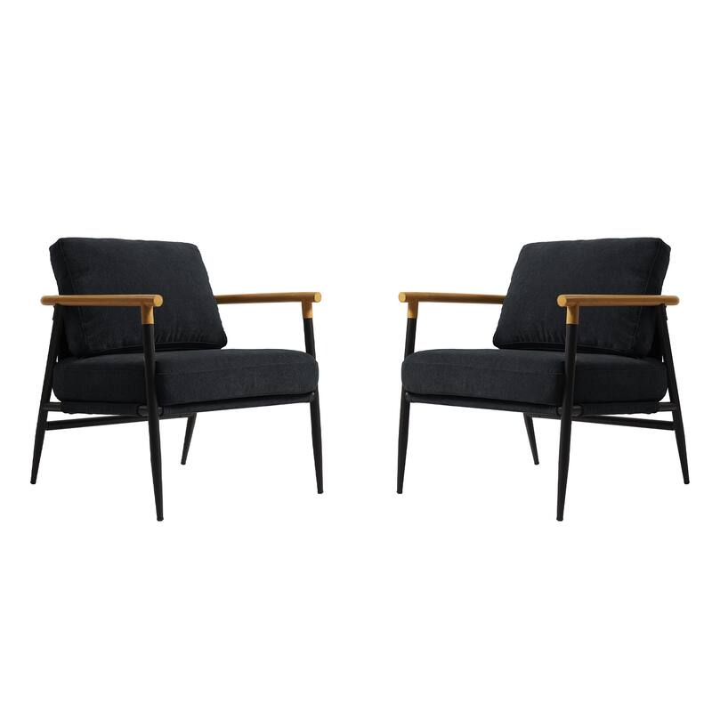 2 Set Upholstered Accent chair Club Chair for Living Room