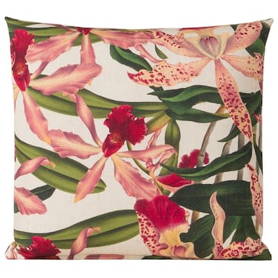 Smithsonian Orchidelia Floral Throw Pillow