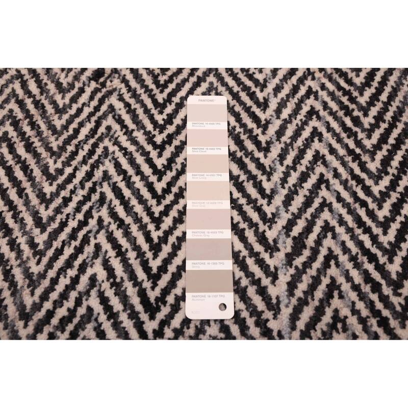 ECARPETGALLERY Hand Loomed Loreto Light Grey Wool Rug - 5'6 x 7'9