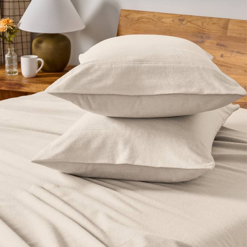 Bare Home Cotton Flannel Pillowcases (Set of 2)