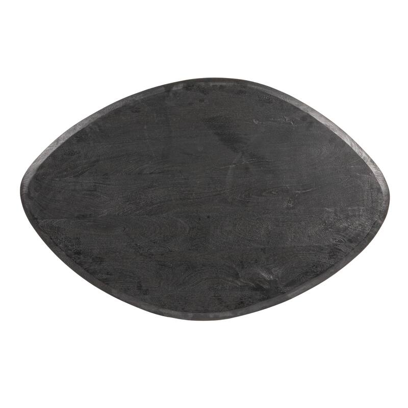 Declan Asymmetrical Mango Wood Coffee Table with Conical Base
