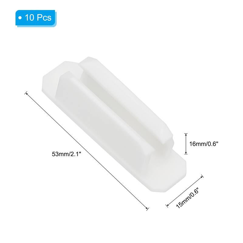 Pen Holder for Desk, 10 Pack Adhesive Pencil Holders Pencil Holder - White