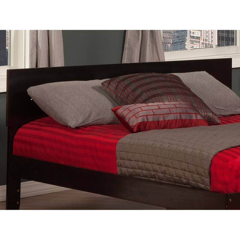 AFI Orlando Headboard with Attachable Charger - Espresso - Full
