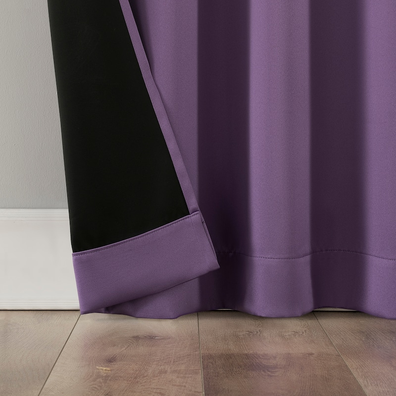 Sun Zero Rianna Theater Grade Extreme Total Blackout Rod Pocket 1-Piece Curtain Panel, Single Panel