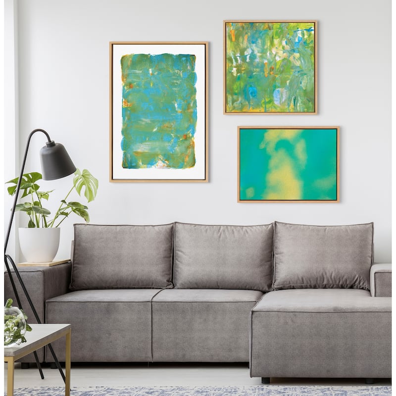 Kate and Laurel Sylvie Mango Framed Canvas by Mentoring Positives