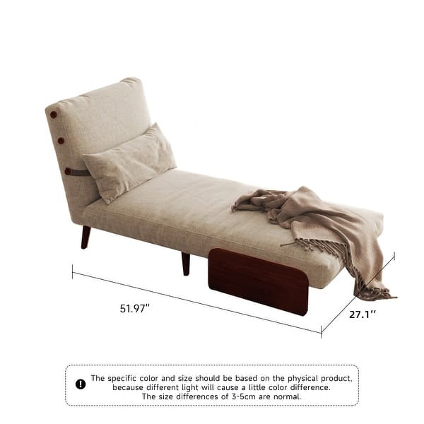 dimension image slide 9 of 22, JASIWAY Modern Upholstered Convertible Sofa Bed