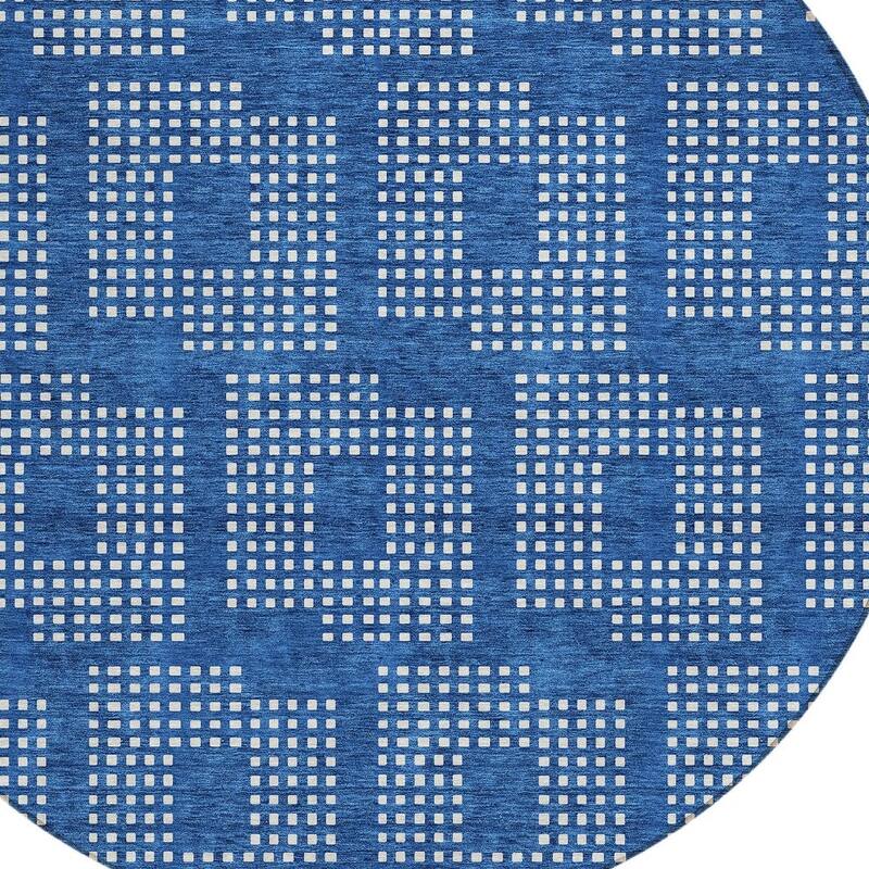 HomeRoots Geometric Transitional Rectangle Outdoor Rug