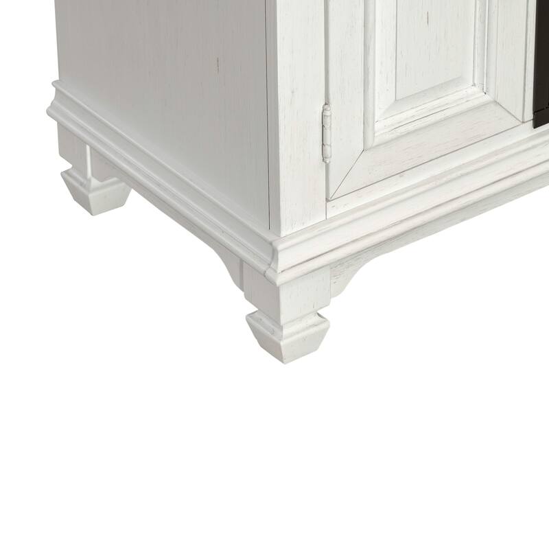 Liberty Furniture Allyson Park 80 Inch TV Console with Firebox