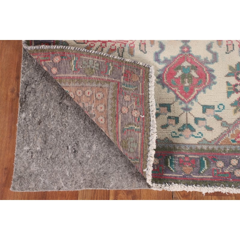 Tabriz Persian Accent Rug Hand-Knotted Wool Carpet - 3'2"x 4'7"