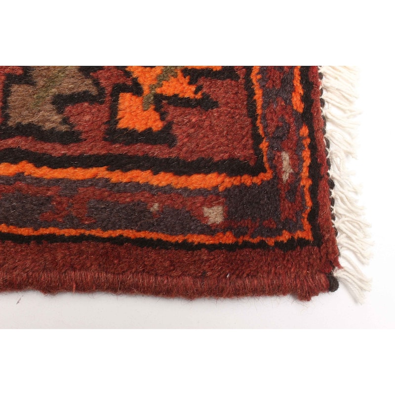 ECARPETGALLERY Hand-knotted Andelz Red Wool Rug - 4'2 x 6'10