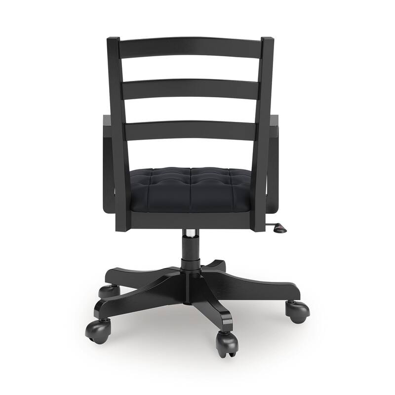 Signature Design by Ashley Wildenauer Black Home Office Desk Chair - 22.25" W x 21.5" D x 36" H