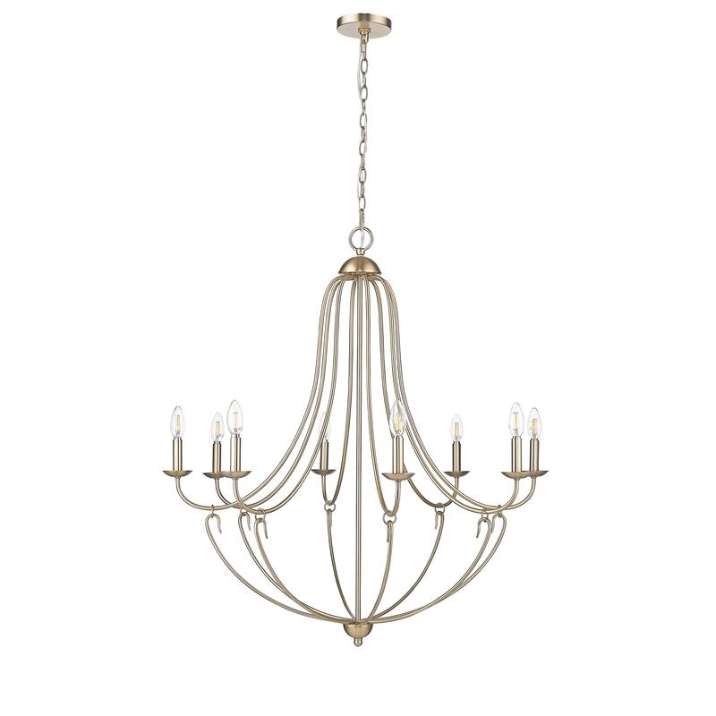 Eisley Chandelier Ceiling Light - 35.75 - Modern Gold