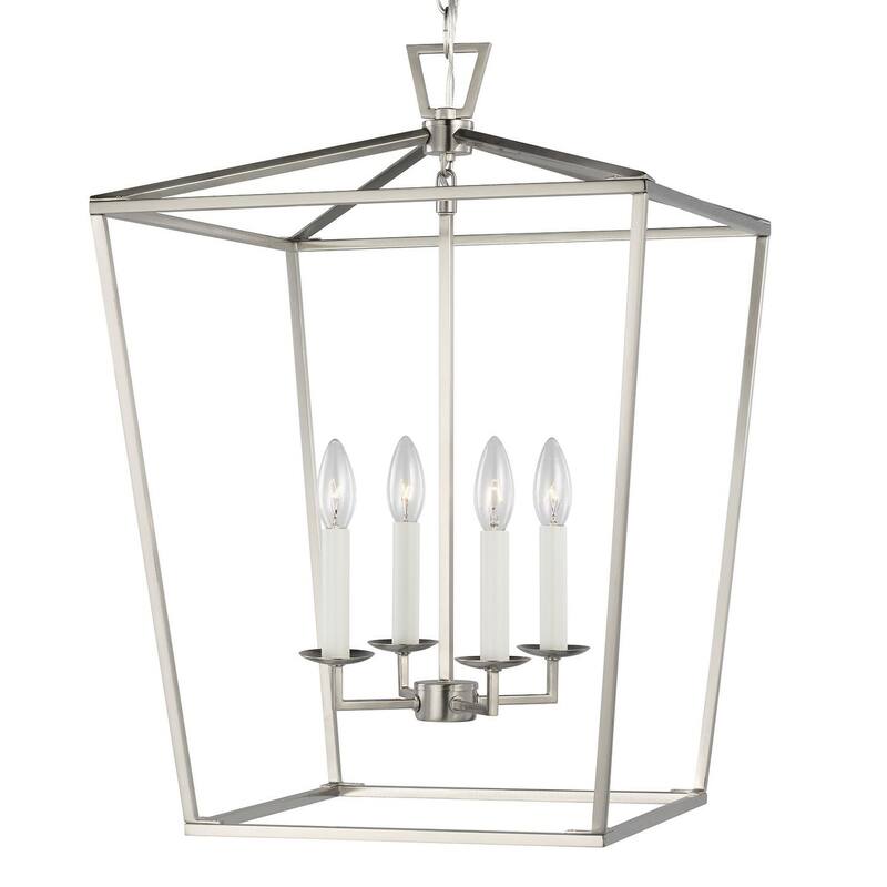 Bellevue Moselle 4 Light 17" Wide Taper Candle Chandelier - Brushed Nickel