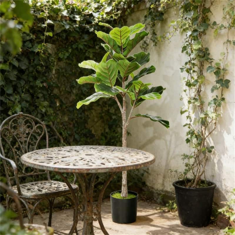 Artificial Fig Tree, Potted Plant, used For home and Office decoration, Green - Green