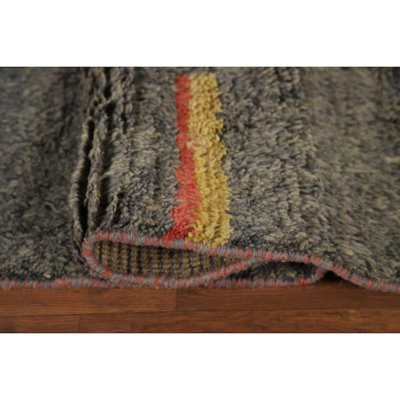 Plush Moroccan Oriental Area Rug Handmade Multi-Color Wool Carpet - 8'9" x 12'6"
